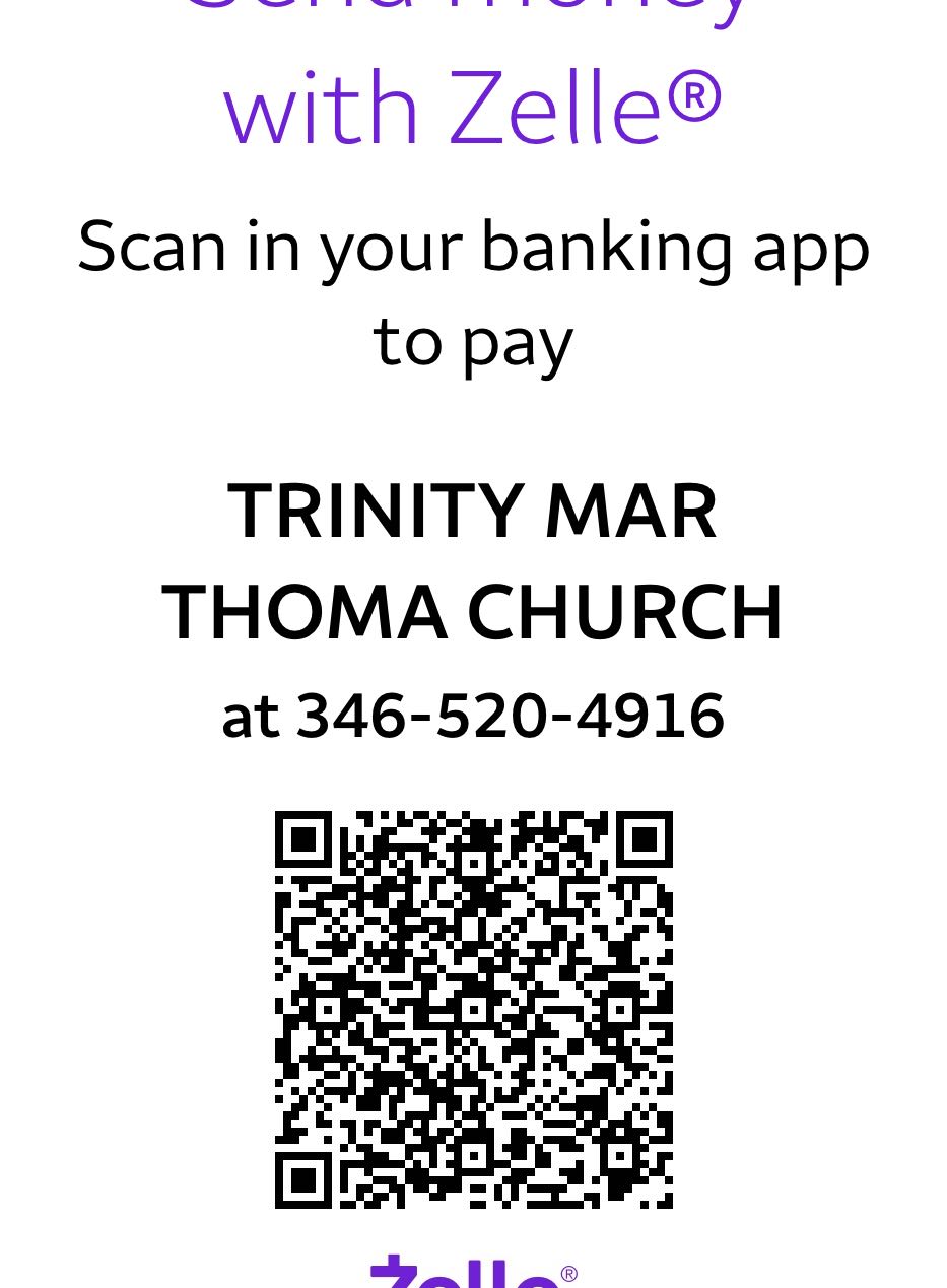 Trinity Mar Thoma Church Zelle QR Code